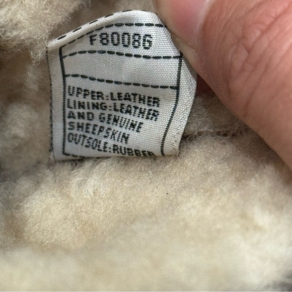 UGG Australia La Jolla Brown Leather Ankle Boots Size 8 Goober Winter - Picture 9 of 12